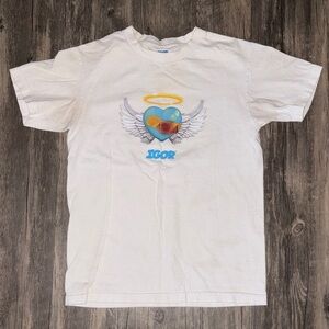 GOLF WANG IGOR tour 2019 Camp Flog Gnaw Heart T-shirt men’s small